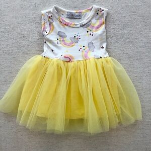 Sol Baby Girls Rainbow Tutu Dress Size 6-12 month